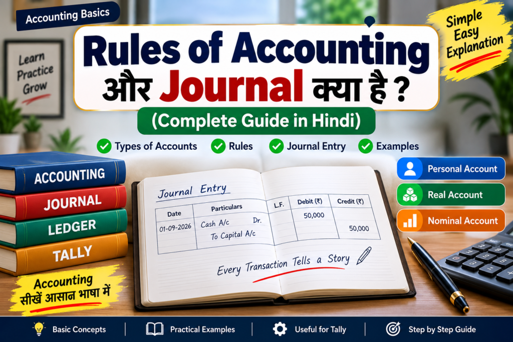 Rules of Accounting और Journal क्या है? (Complete Guide in Hindi)