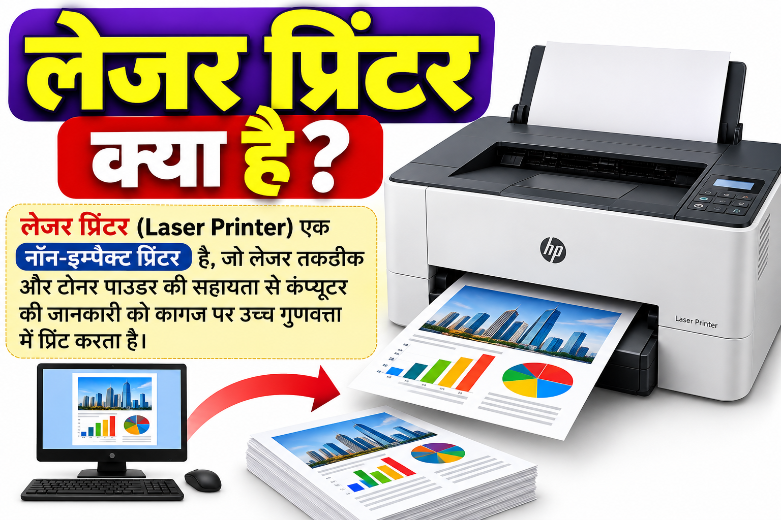 लेजर प्रिंटर क्या है? 7 फायदे और 3 नुकसान की Amazing जानकारी