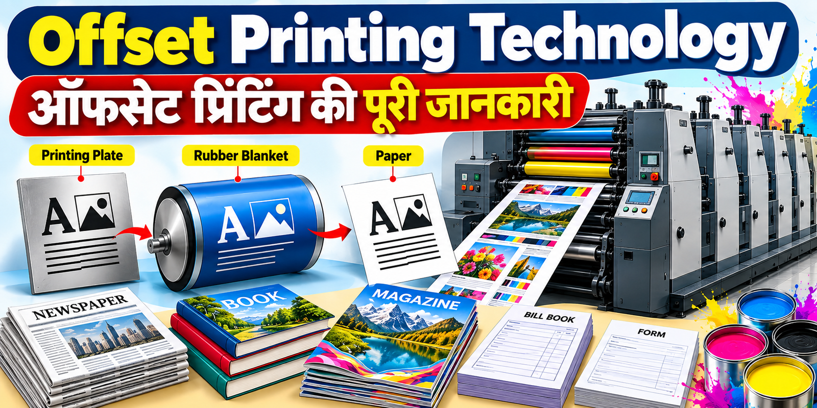 Offset Printing Technology: ऑफसेट प्रिंटिंग की 7 महत्वपूर्ण बातें और पूरी जानकारी