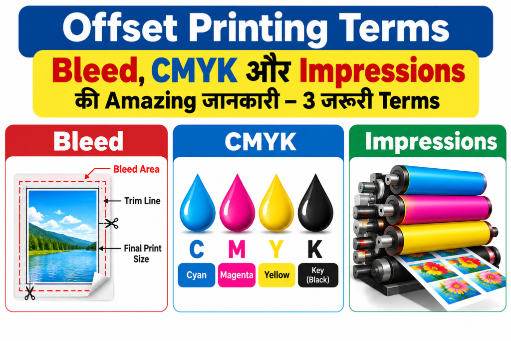 Offset Printing Terms: Bleed, CMYK और Impressions की Amazing जानकारी – 3 जरूरी SIMPLE IMAGE BNAO